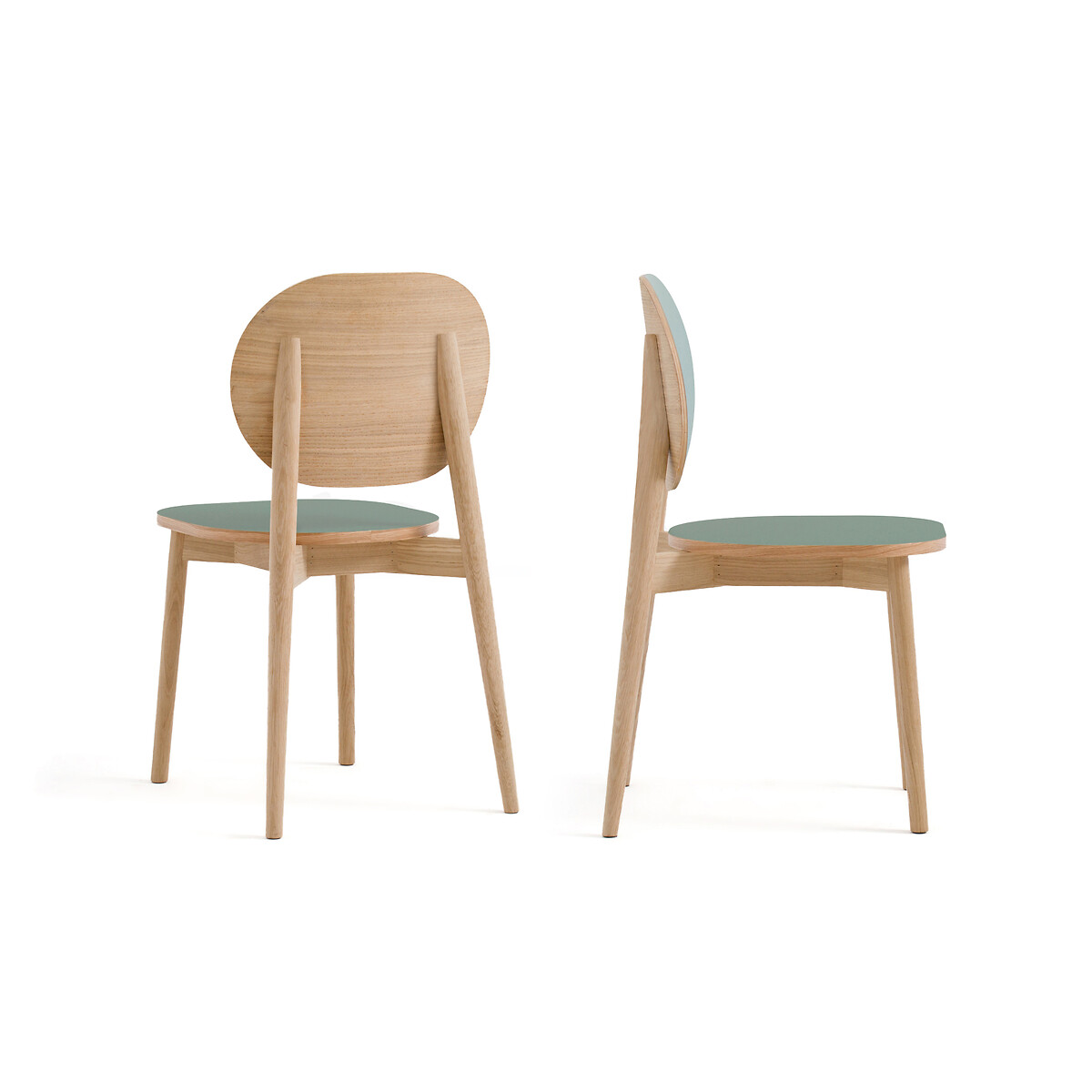 Комплект из двух стульев Quillan La Redoute единый размер каштановый LaRedoute - фото 2