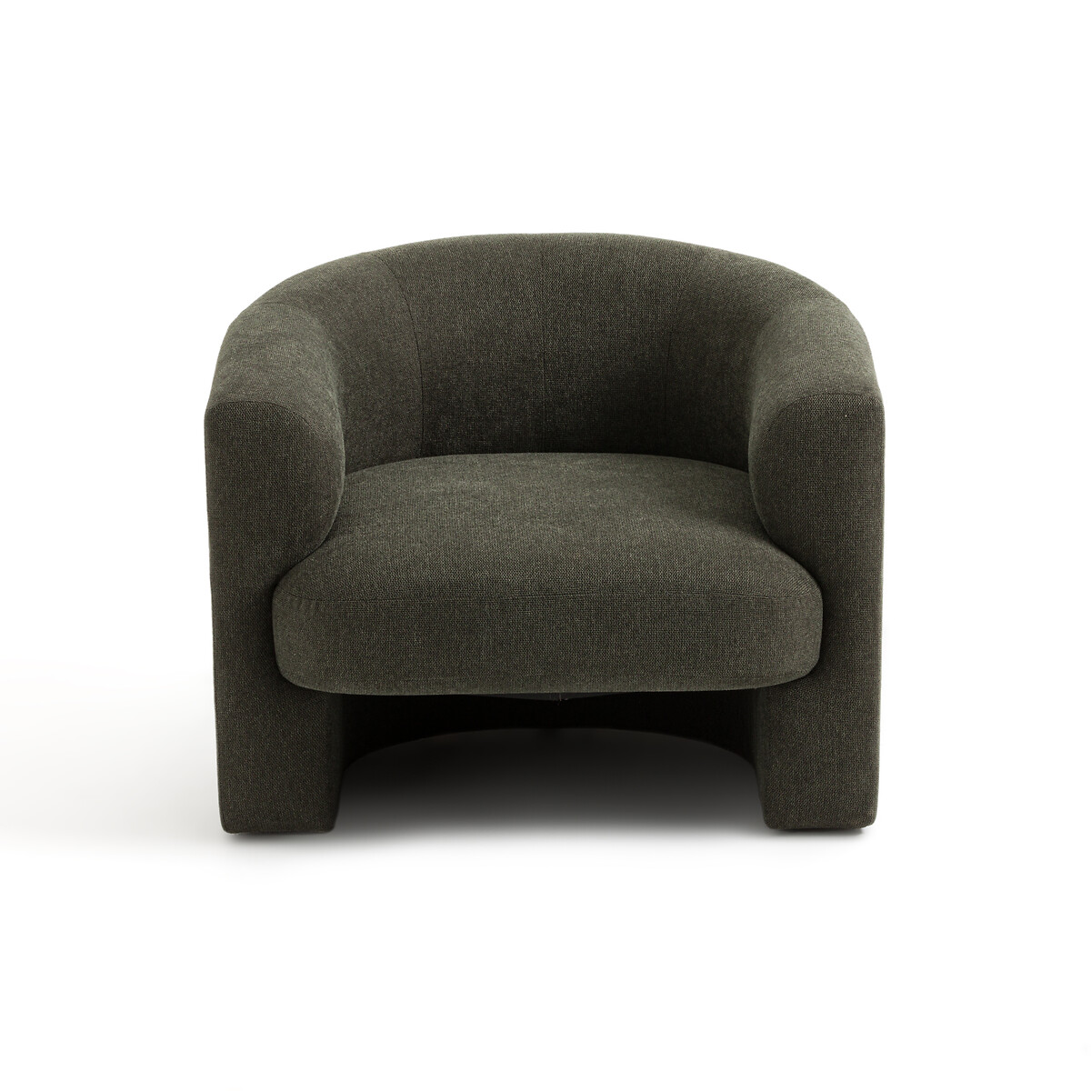 Кресло В стиле ретро из фактурной ткани Nolami единый размер зеленый LaRedoute - фото 2