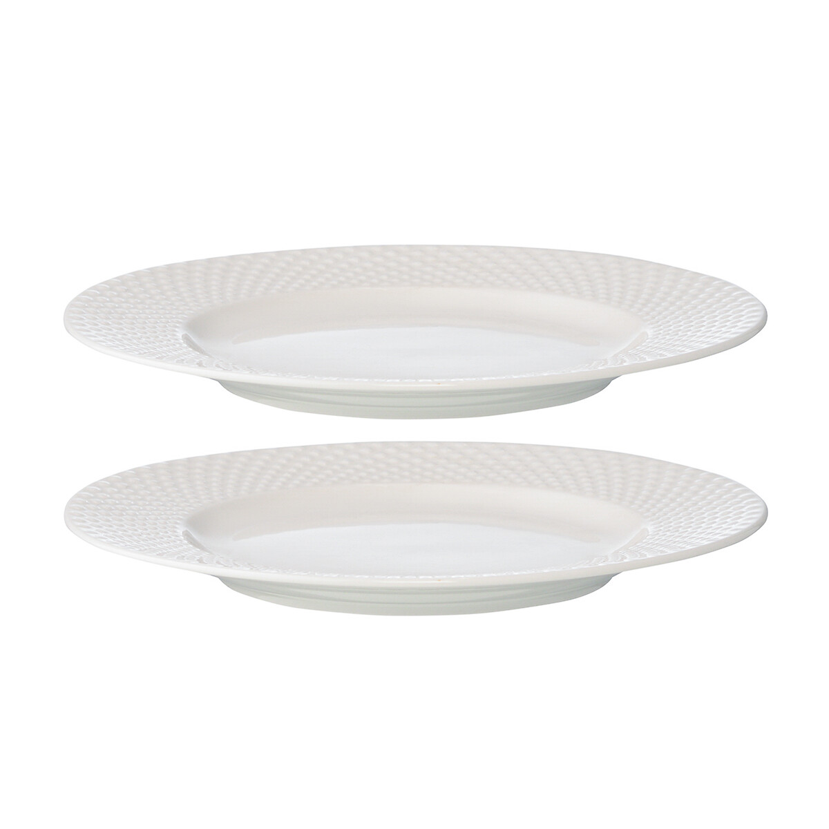Набор из двух тарелок Essential единый размер белый
