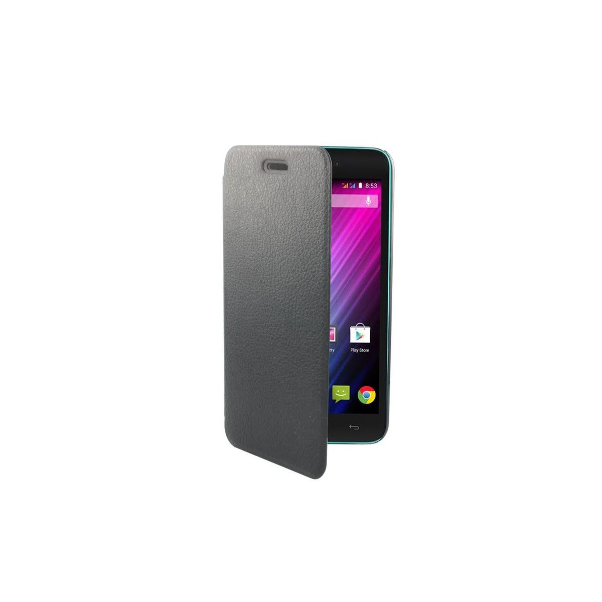 Etui folio noir pour WIKO LENNY