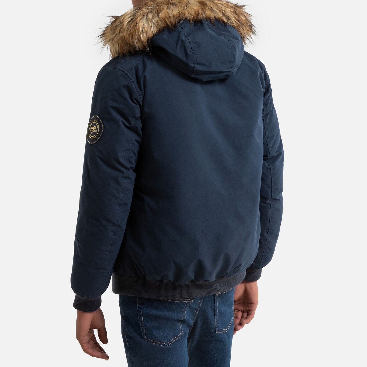 Куртка La Redoute Утепленная с капюшоном Sky L синий, размер L - фото 4