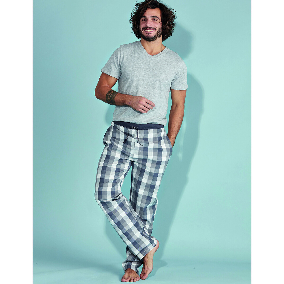 

Комплект из 2 брюк от LaRedoute, Синий, Пижамы XXL синий