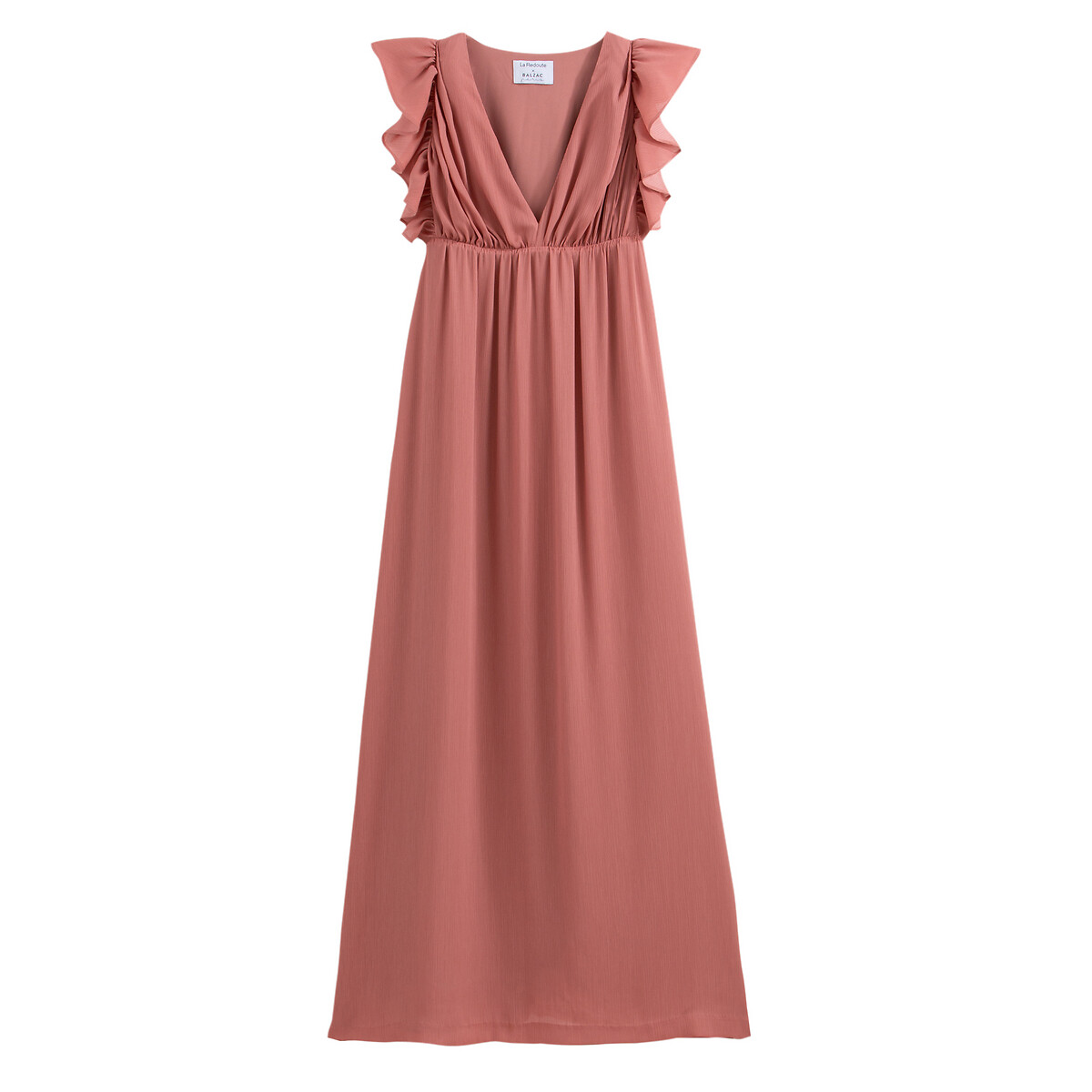 Платье La Redoute Длинное без рукавов 44 (FR) - 50 (RUS) розовый, размер 44 (FR) - 50 (RUS) Длинное без рукавов 44 (FR) - 50 (RUS) розовый - фото 1