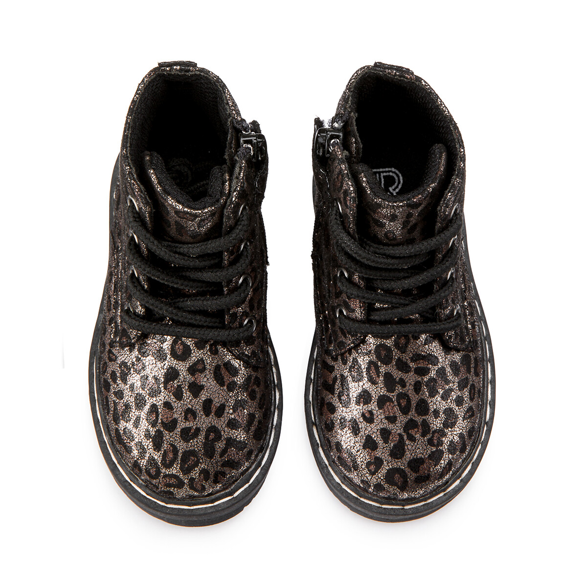 Ботинки LA REDOUTE COLLECTIONS С леопардовым принтом 19-25 19 серый, размер 19 - фото 3