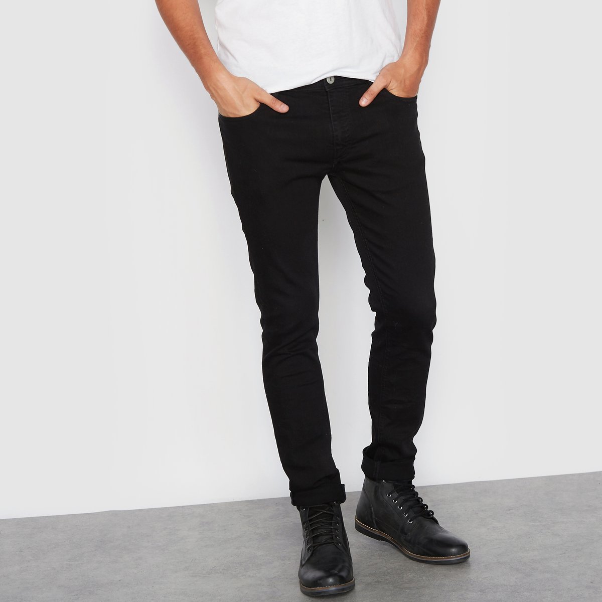 

Джинсы La Redoute, Черный, Liam облегающего покроя стрейч 30/34 черный