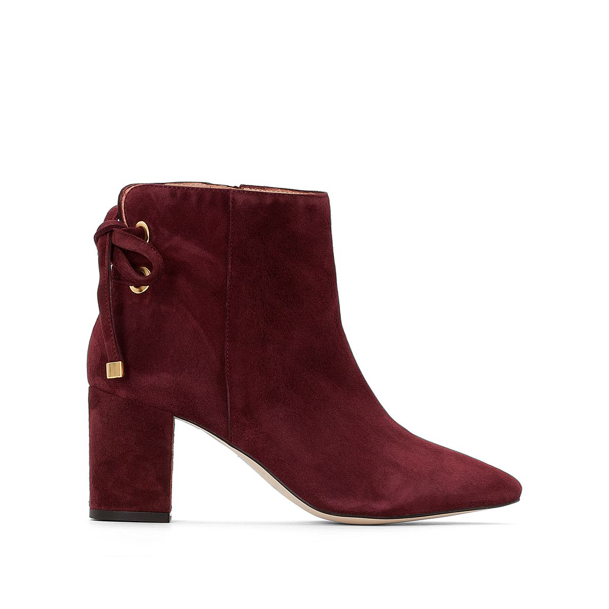 Boots cuir velours