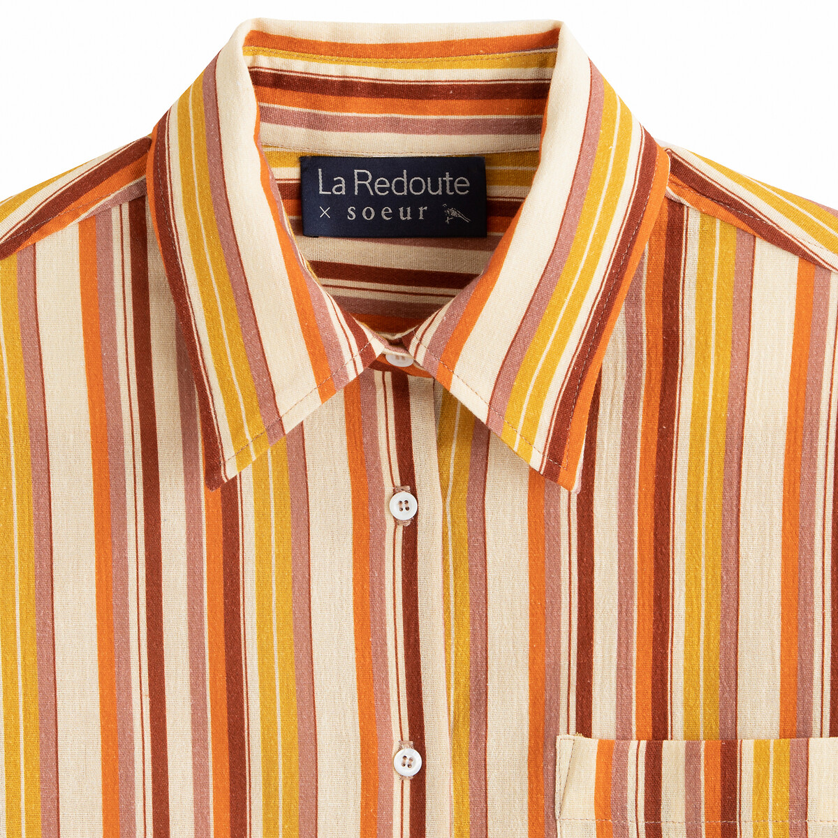 Рубашка LaRedoute С длинными рукавами 38 (FR) - 44 (RUS) разноцветный, размер 38 (FR) - 44 (RUS) С длинными рукавами 38 (FR) - 44 (RUS) разноцветный - фото 3