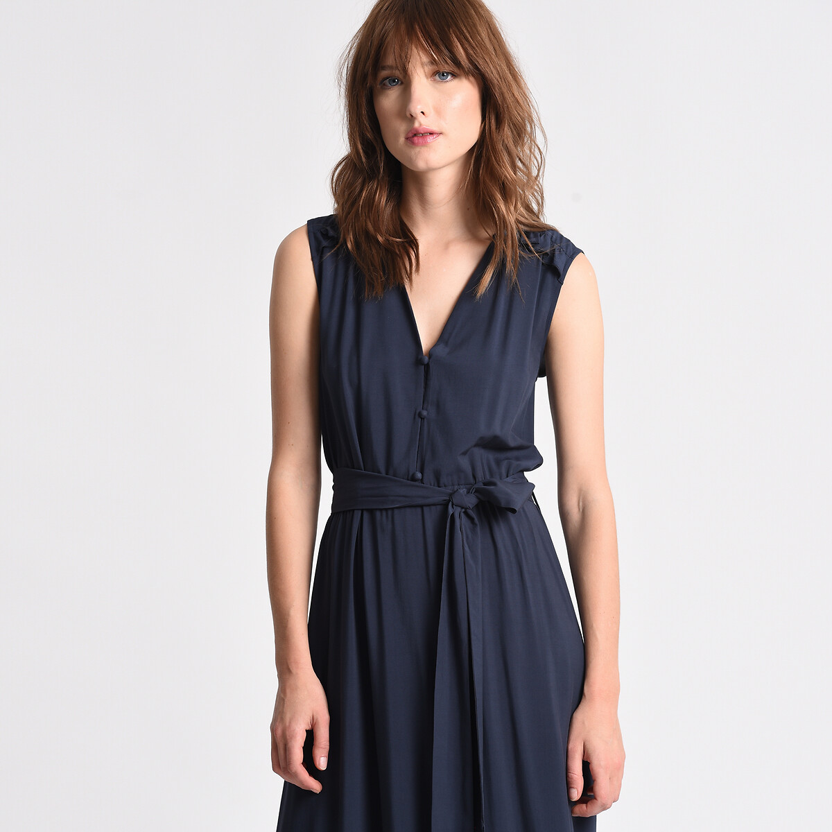 Платье MOLLY BRACKEN Длинное с ремешком S синий, размер S - фото 4