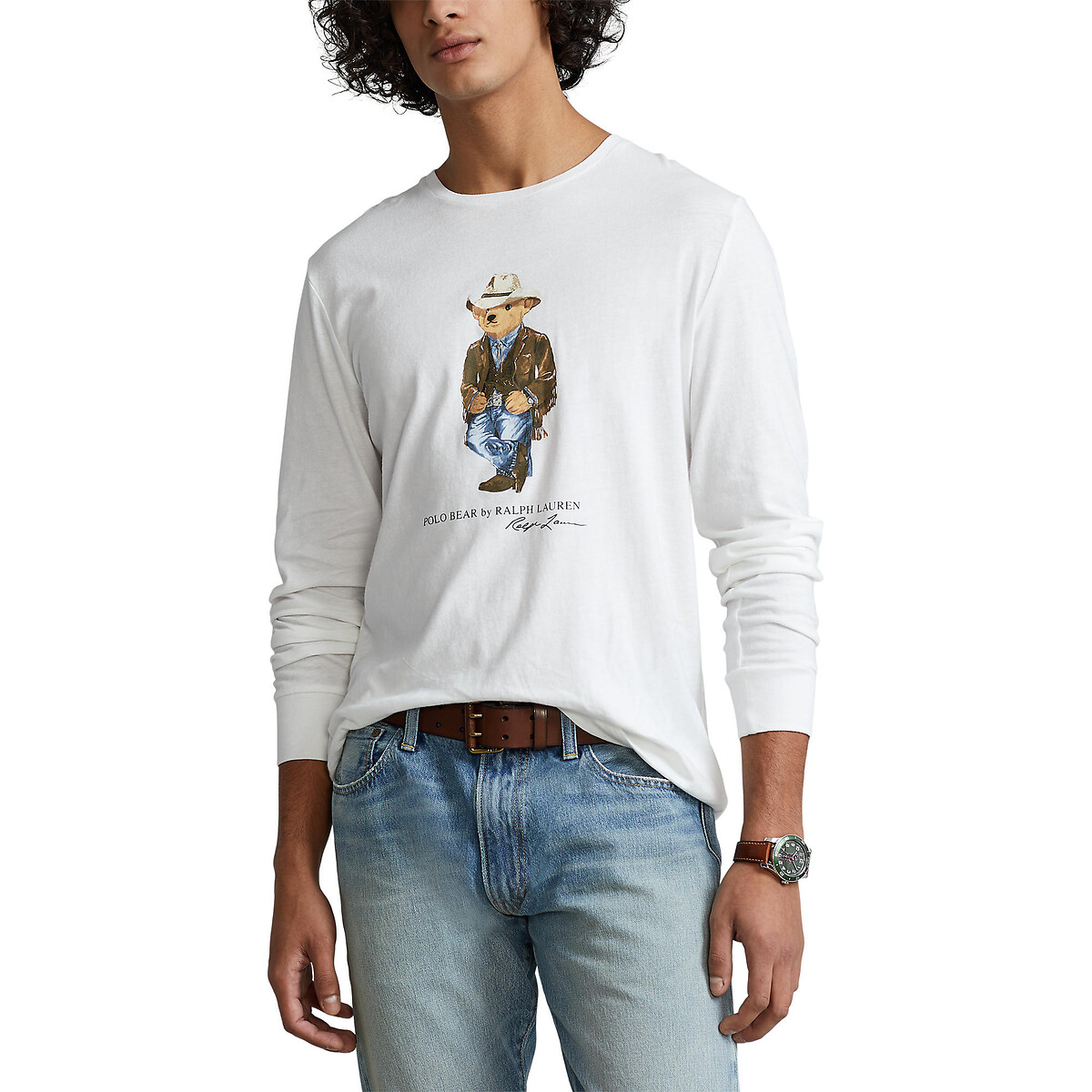 

Футболка POLO RALPH LAUREN, Белый, Футболка С длинными рукавами и рисунком медведь XL белый