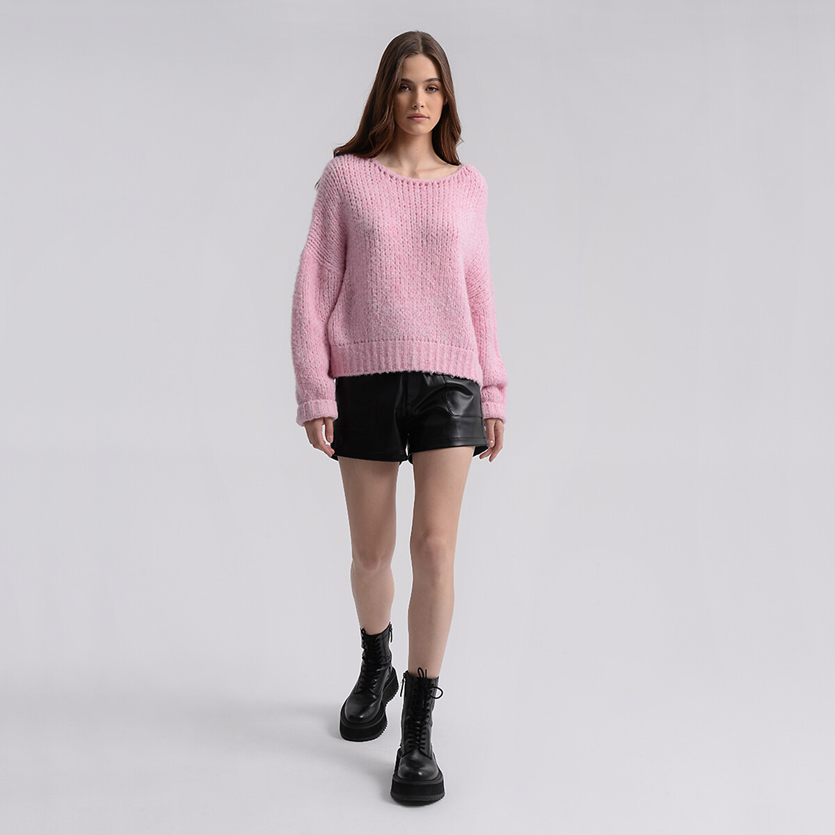 Пуловер MOLLY BRACKEN Пуловер С круглым вырезом S розовый, размер S - фото 2