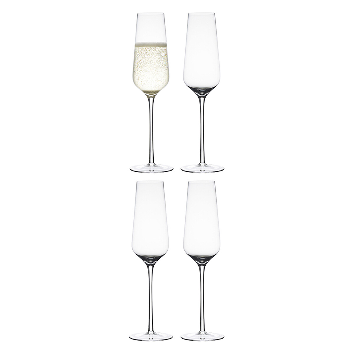 Набор бокалов для шампанского Flavor 370 мл 4  единый размер другие LaRedoute