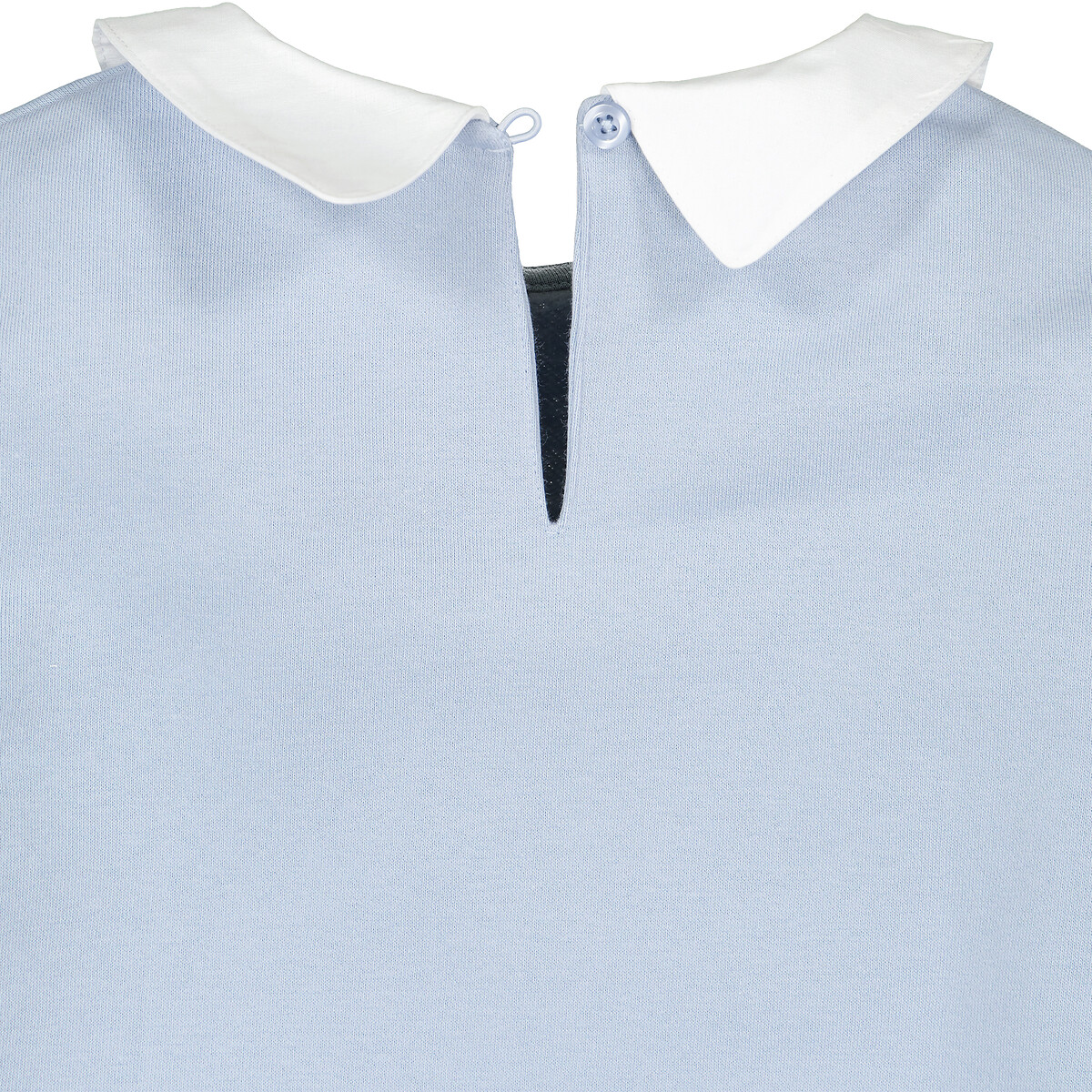 Свитшот LA REDOUTE COLLECTIONS 2 в 1 со вставкой-рубашкой 3-14 лет 3 года - 94 см синий, размер 3 года - 94 см - фото 3