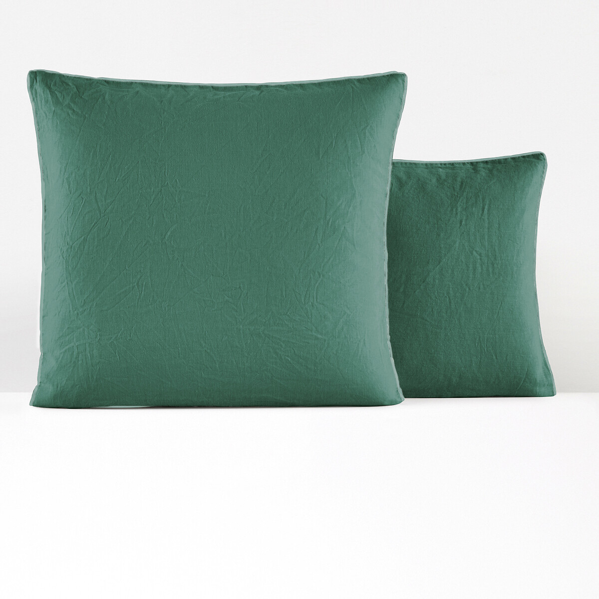 Наволочка из смесовой ткани из льна и хлопка Lior 50 x 70 см зеленый наволочка из стиранного льна leone 63 x 63 см зеленый