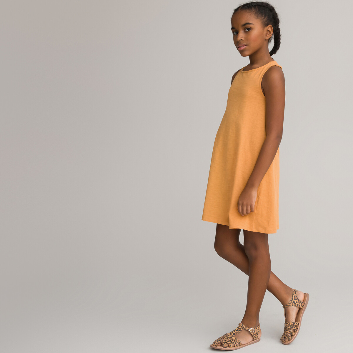 Комплект из двух платьев без Рукавов 3-12 лет 6 лет - 114 см желтый
