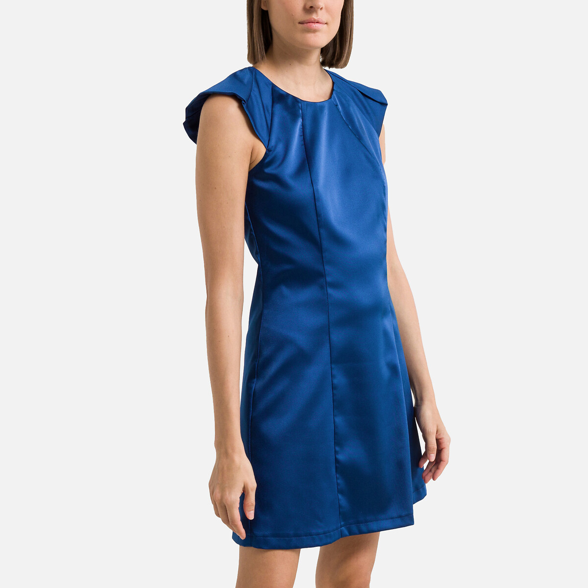 Платье Для торжества бархатистое Evelyne 50 синий LaRedoute, размер 50 - фото 2
