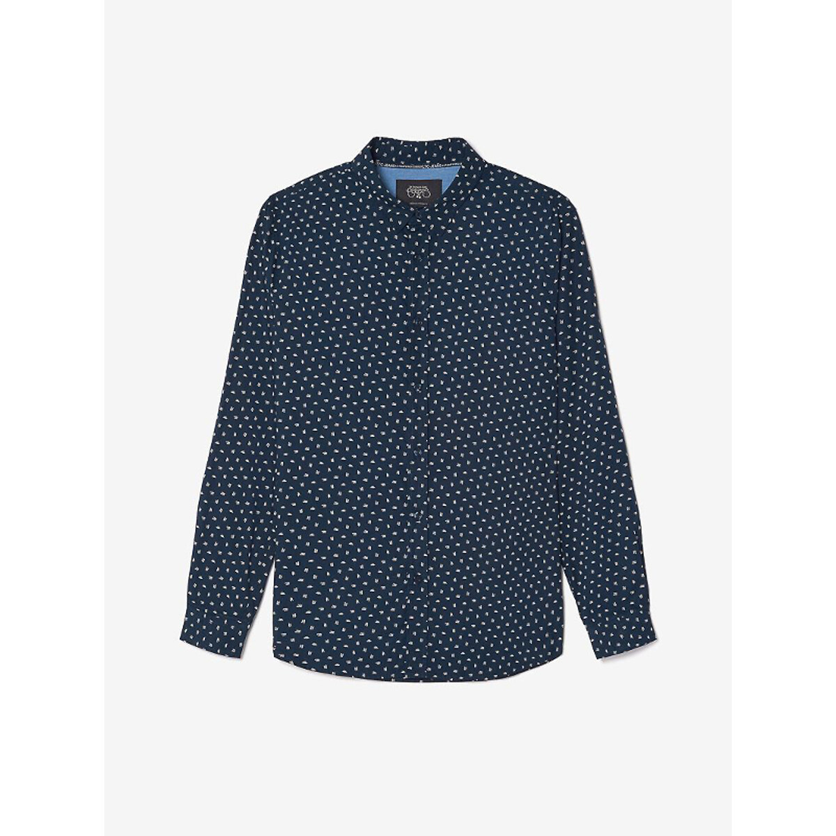 Рубашка Gisor темно-синяя с принтом L синий LaRedoute, размер L - фото 3