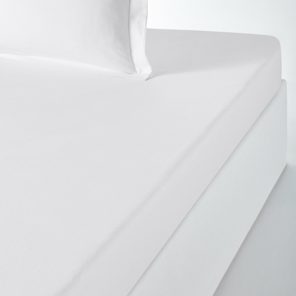 Простыня LaRedoute Натяжная фланелевая из 100 хлопка для детской кроватки Scenario 90 x 190 см белый, размер 90 x 190 см - фото 1