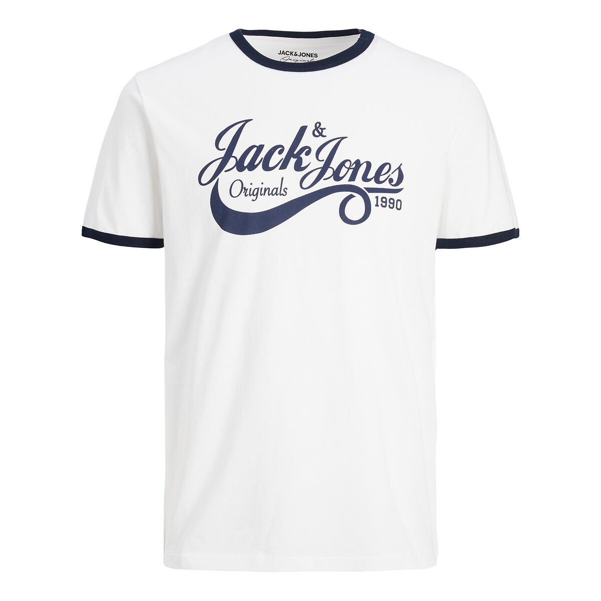 Футболка JACK & JONES С круглым вырезом Messi XL белый, размер XL