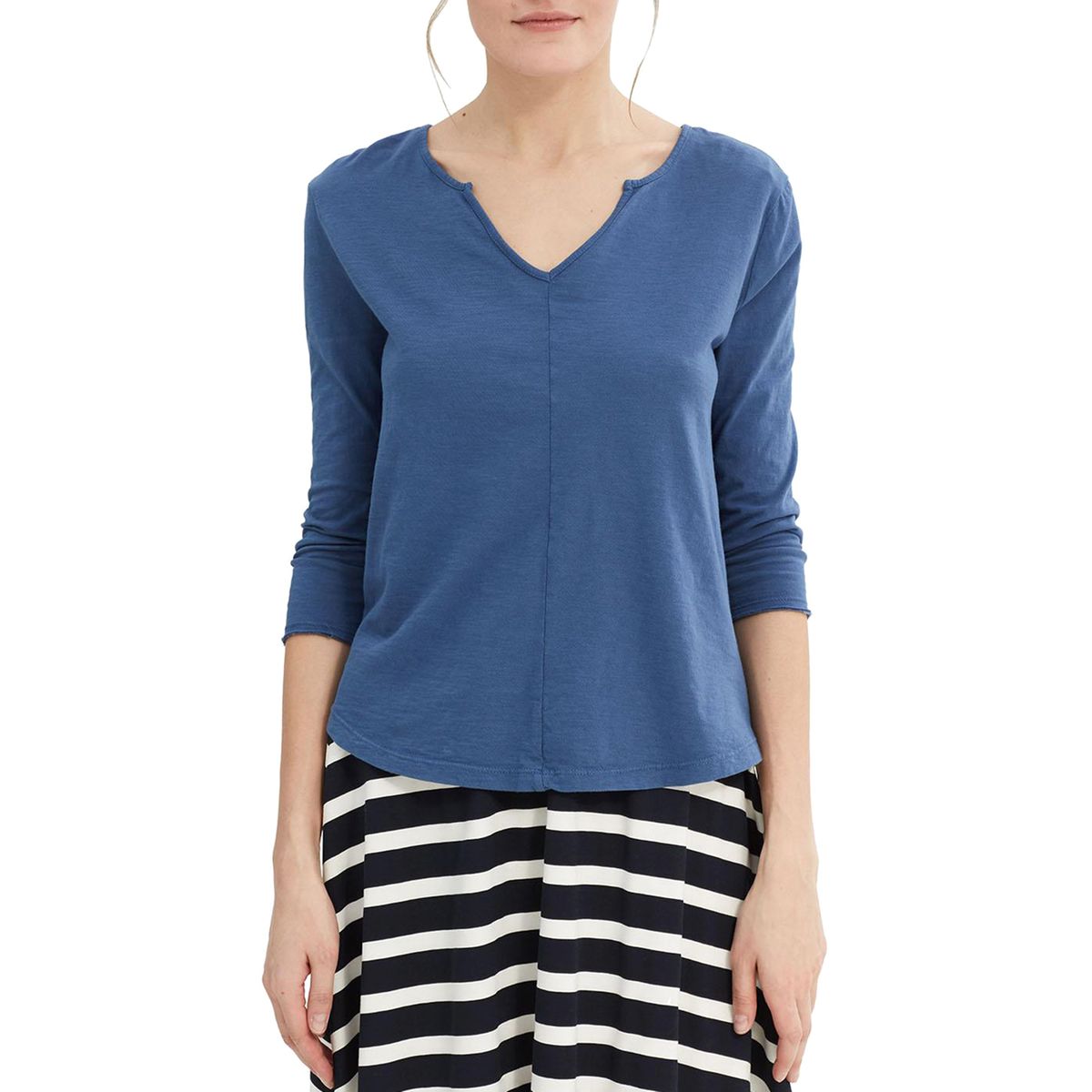 Tee shirt col v, uni