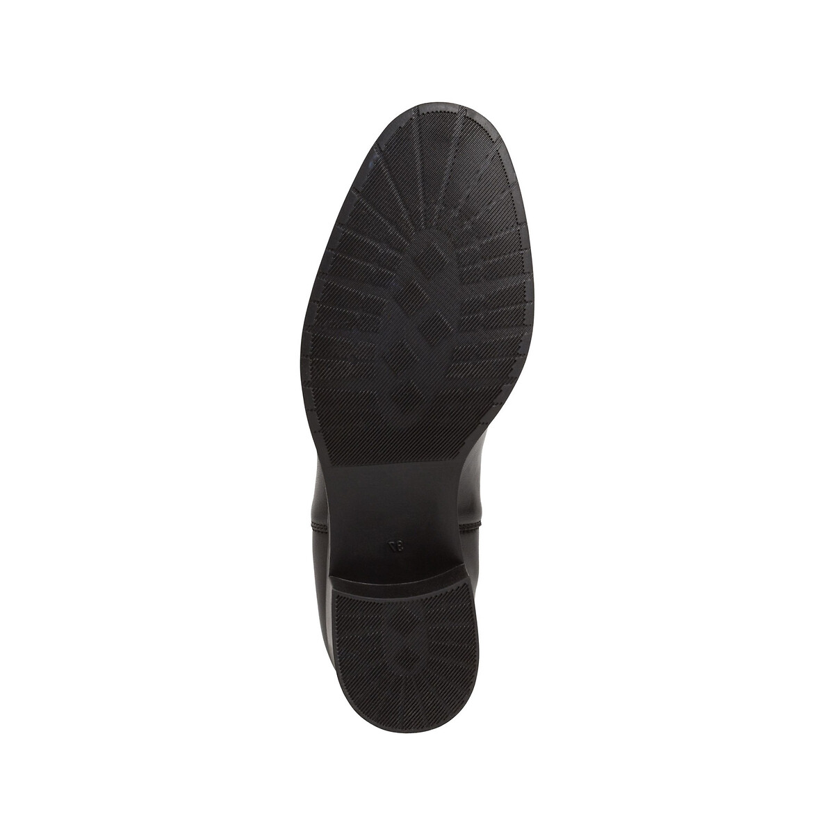 Ботинки-челси Из кожи на каблуке 36 черный LaRedoute, размер 36 - фото 5