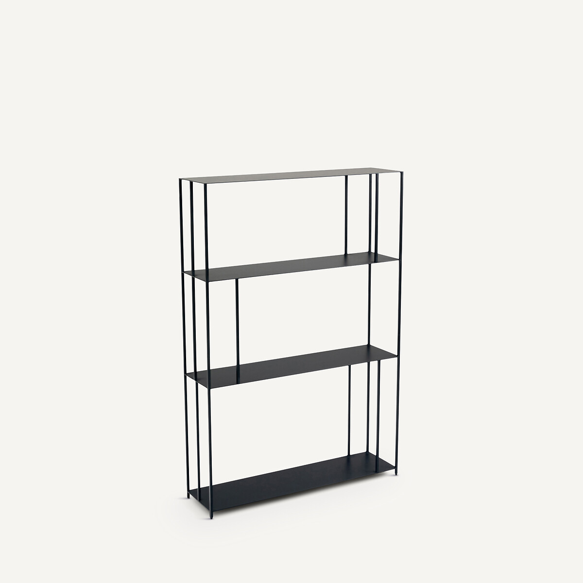 Шкаф книжный из металла В117 см Parallel Параллел XS slim единый размер черный