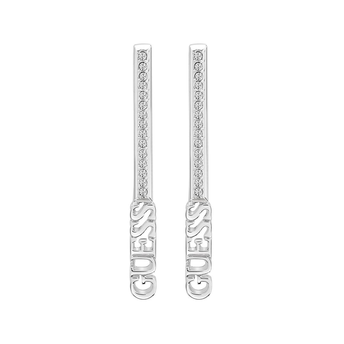 BOUCLES D'OREILLES LINEAR RHODIÉES