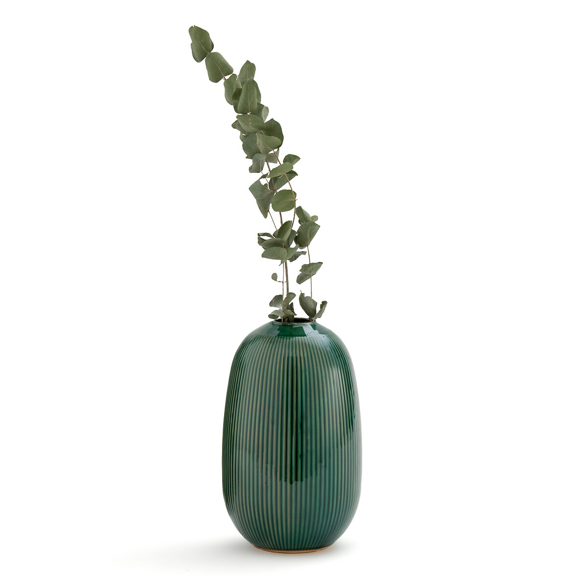 Ваза из керамики H26 см Estria единый размер зеленый ваза из керамики в21 см mirany единый размер каштановый
