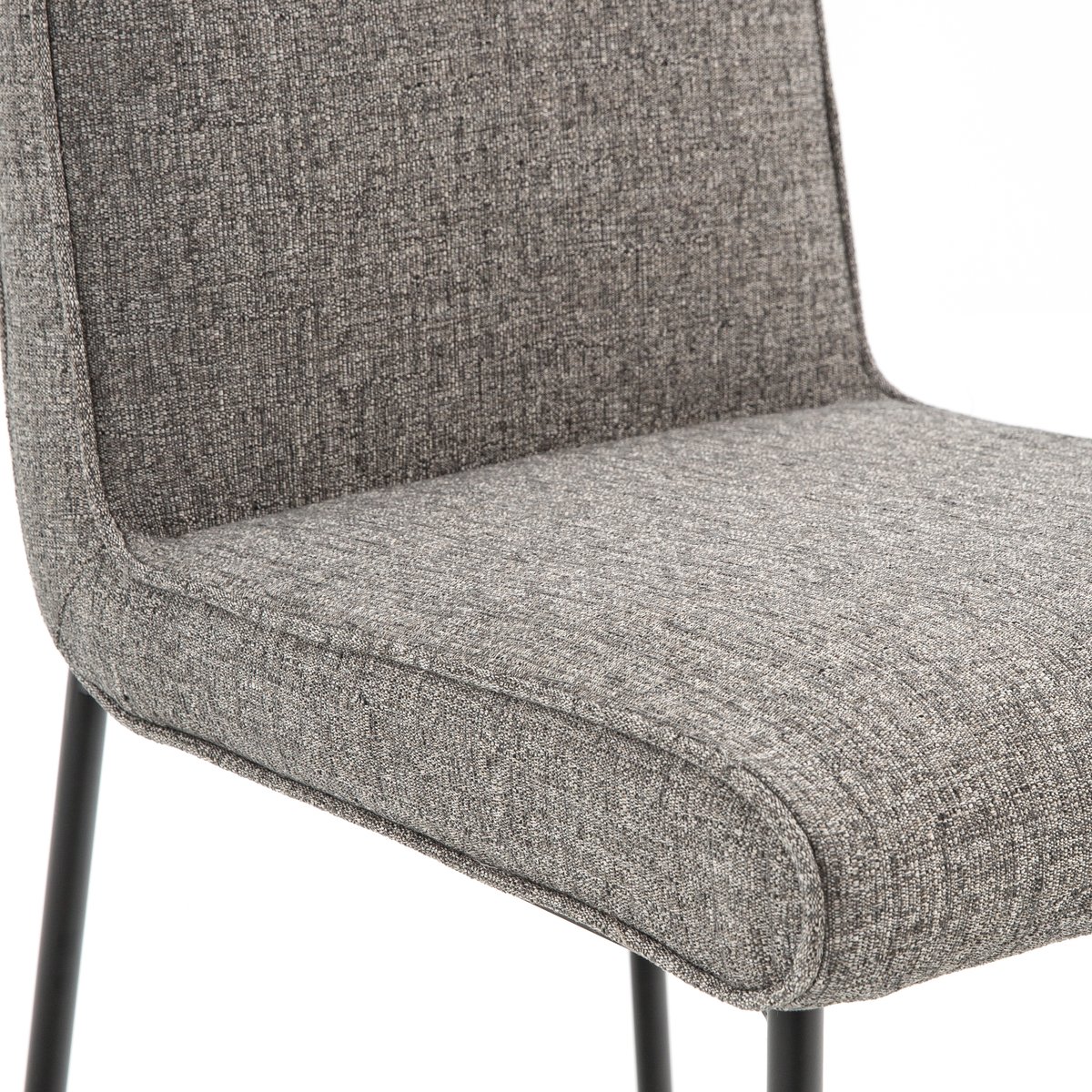 Комплект из  стульев мягких La Redoute Из ткани Rafa единый размер серый - фото 3