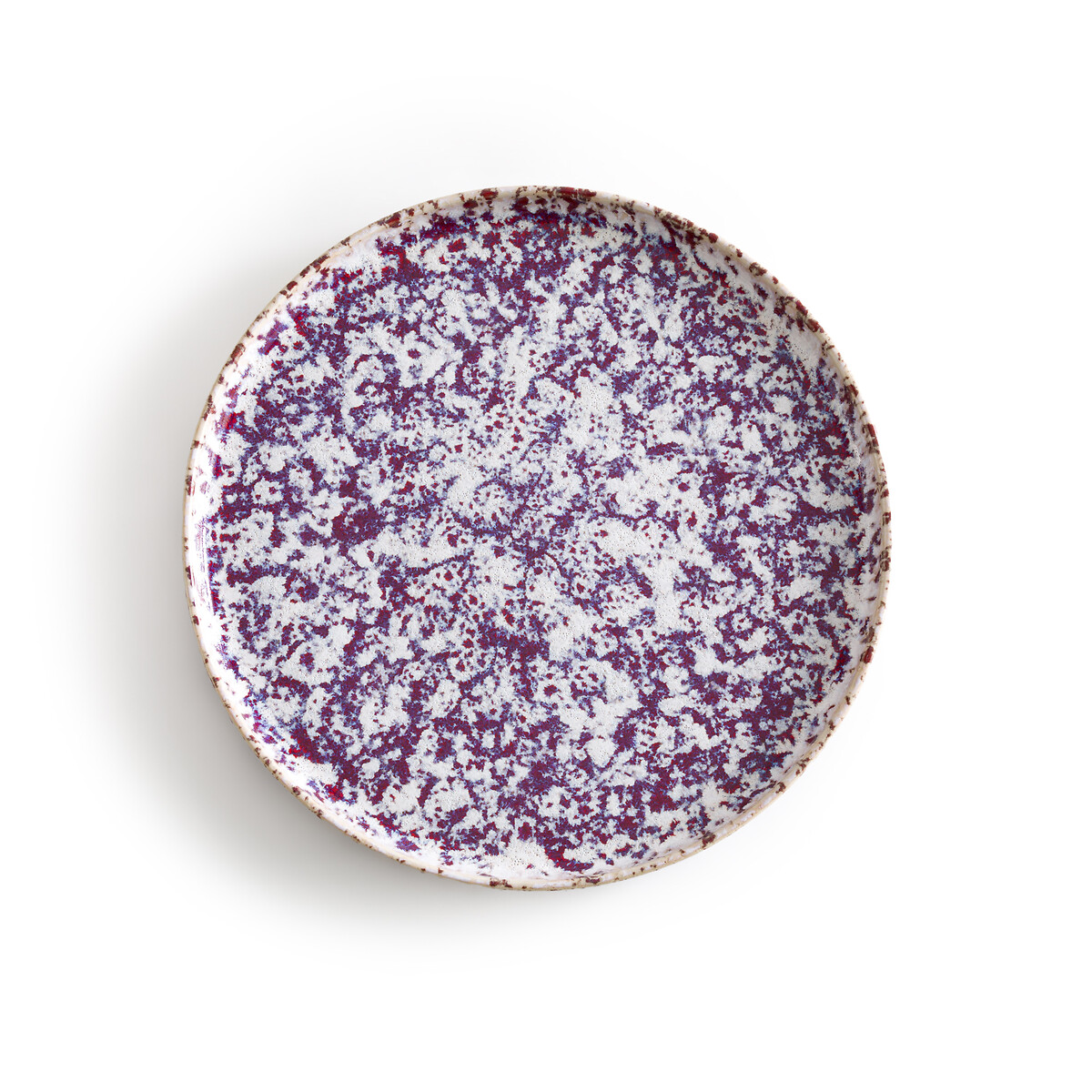 Комплект из четырех плоских тарелок из глазурованной керамики Hortensia единый размер белый комплект из четырех тарелок плоских alvena единый размер бежевый