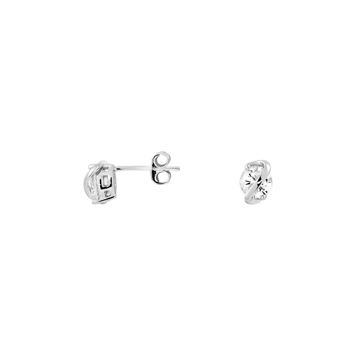 Boucles d'oreilles en Argent 925/1000 et Oxyde