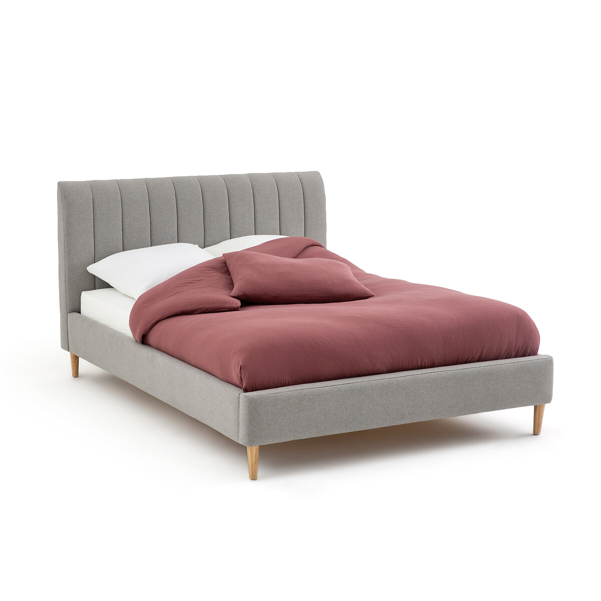 Кровать LaRedoute Кровать Sila 140 x 190 см серый