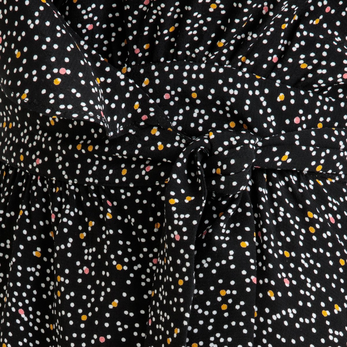 Платье La Redoute С запахом с рисунком LALY TIPOIS XS черный, размер XS - фото 4