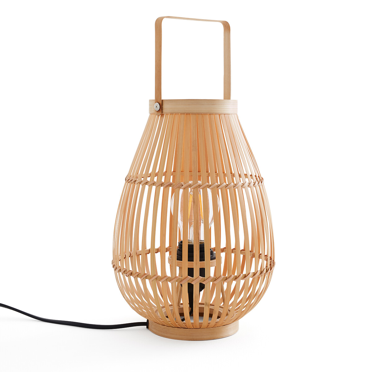 Лампа Настольная из бамбука Iska единый размер бежевый