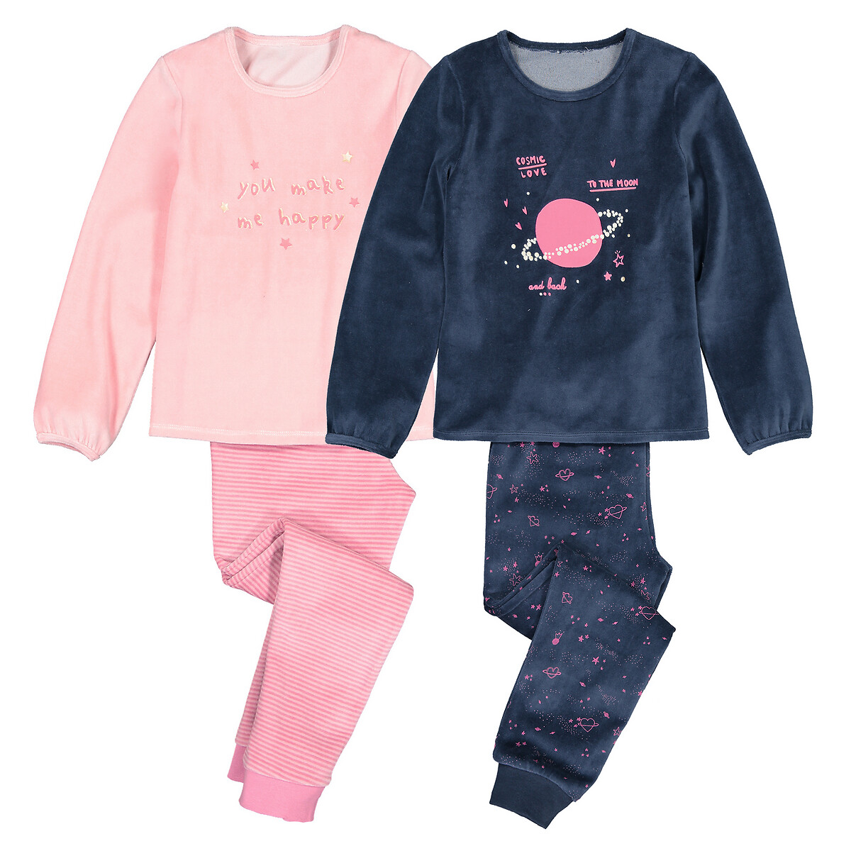 

Комплект из 2 пижам из LaRedoute, Синий, Велюра 3-12 лет 10 лет - 138 см синий