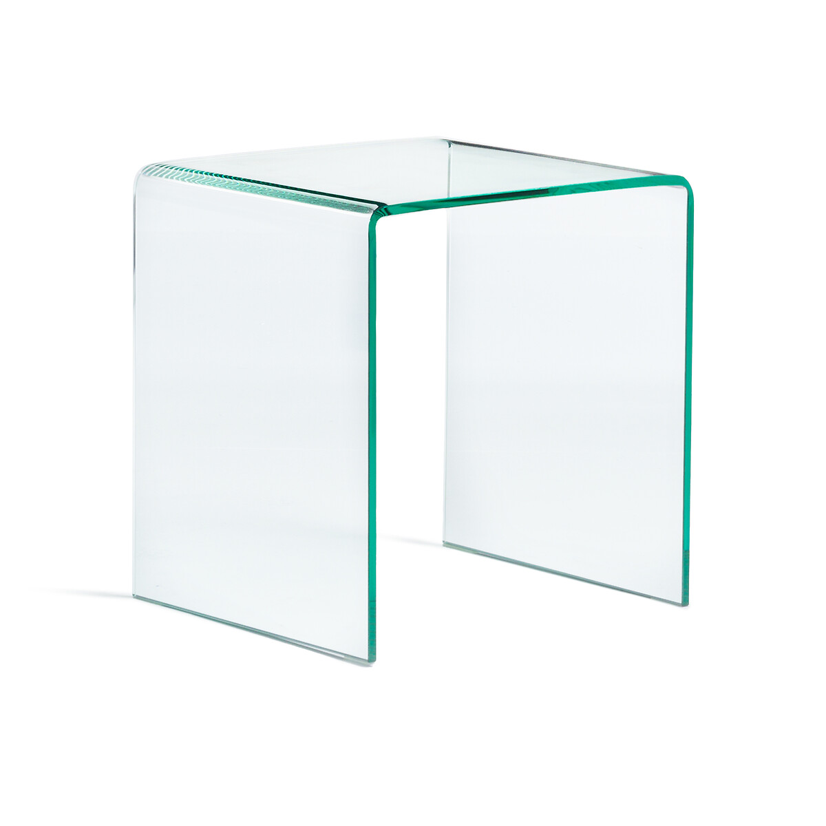 Столик прикроватный из закаленного стекла Joan единый размер зеленый прикроватный столик люнетта 810×500×720 мм прозрачное стекло велюр лепестки ландыша