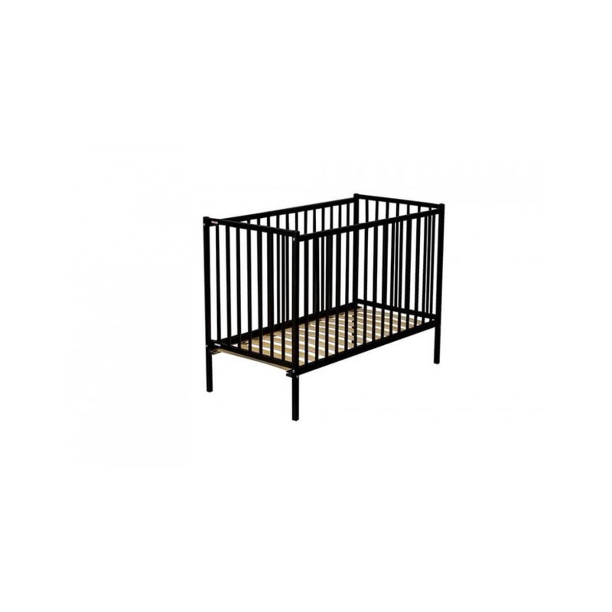 Lit Rémi 60 x 120 cm laqué noir - Combelle