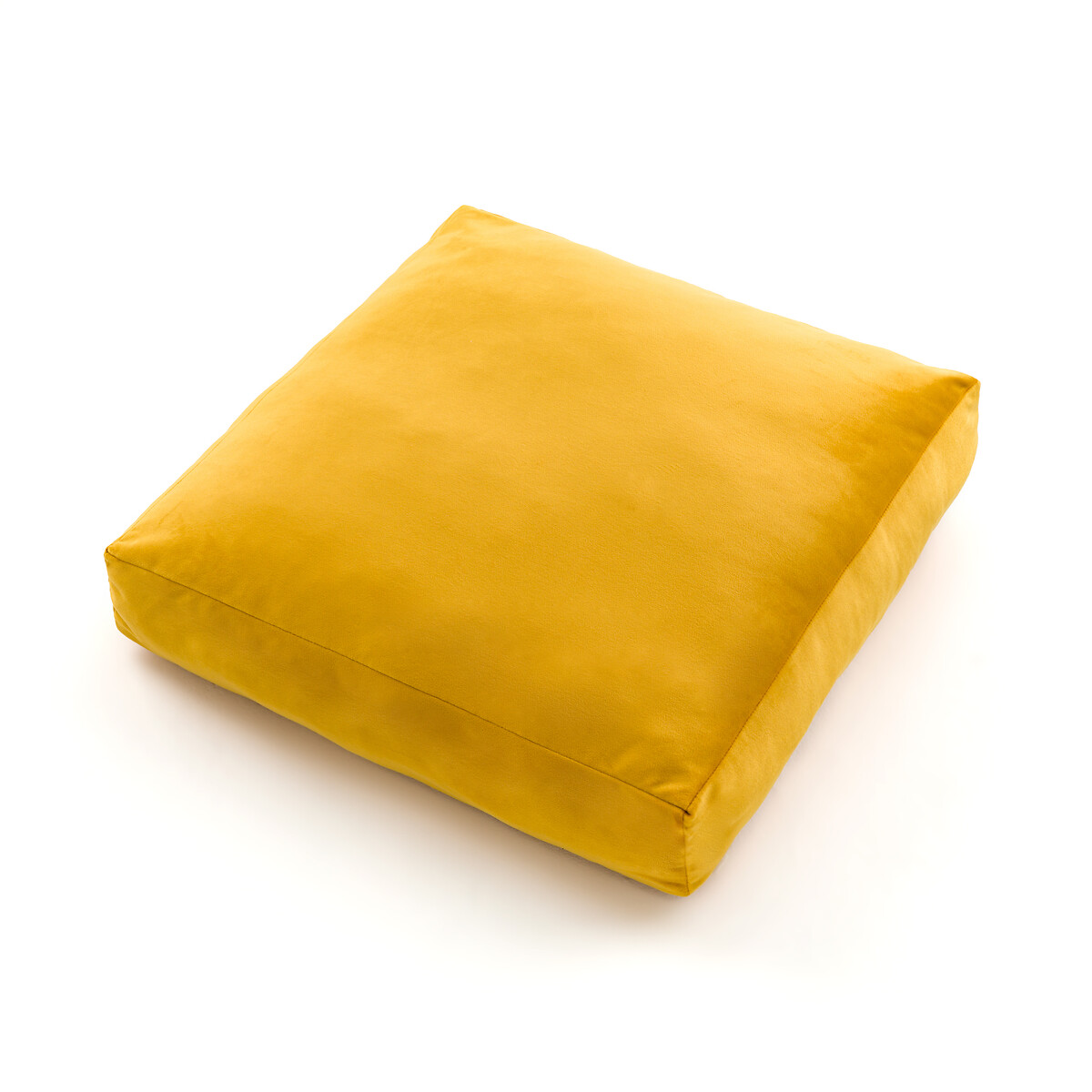 Подушка Для пола из велюра Balzain 50 x 50 x 10см желтый