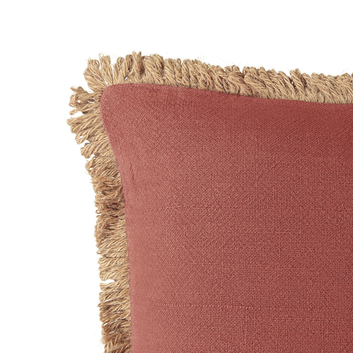 Чехол La Redoute На подушку из джута Jutty 50 x 50 см красный, размер 50 x 50 см - фото 4