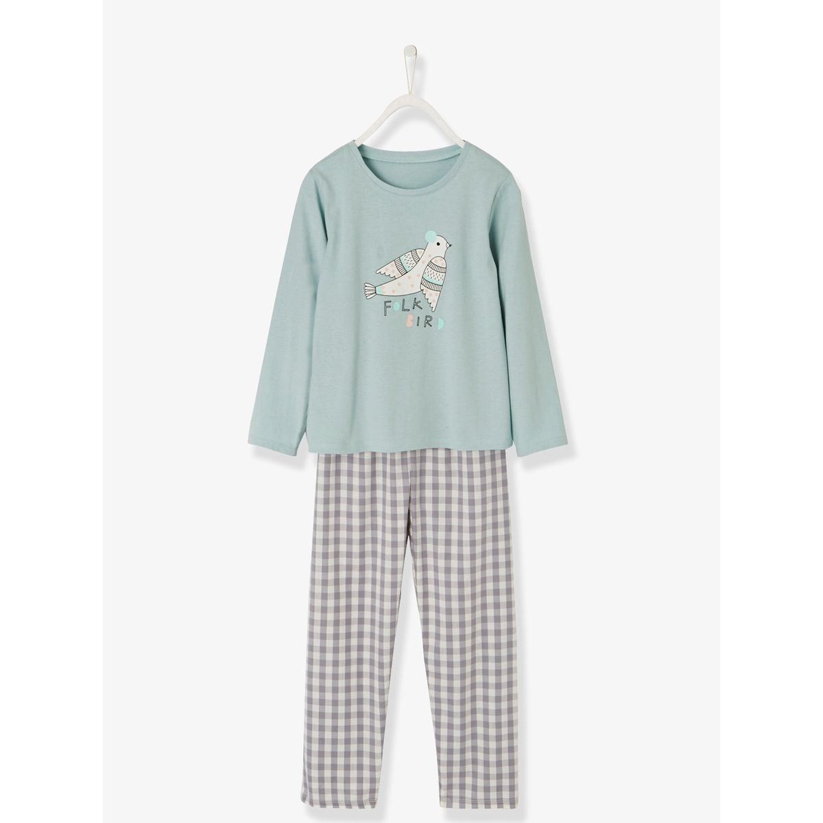 Pyjama bi-matière fille