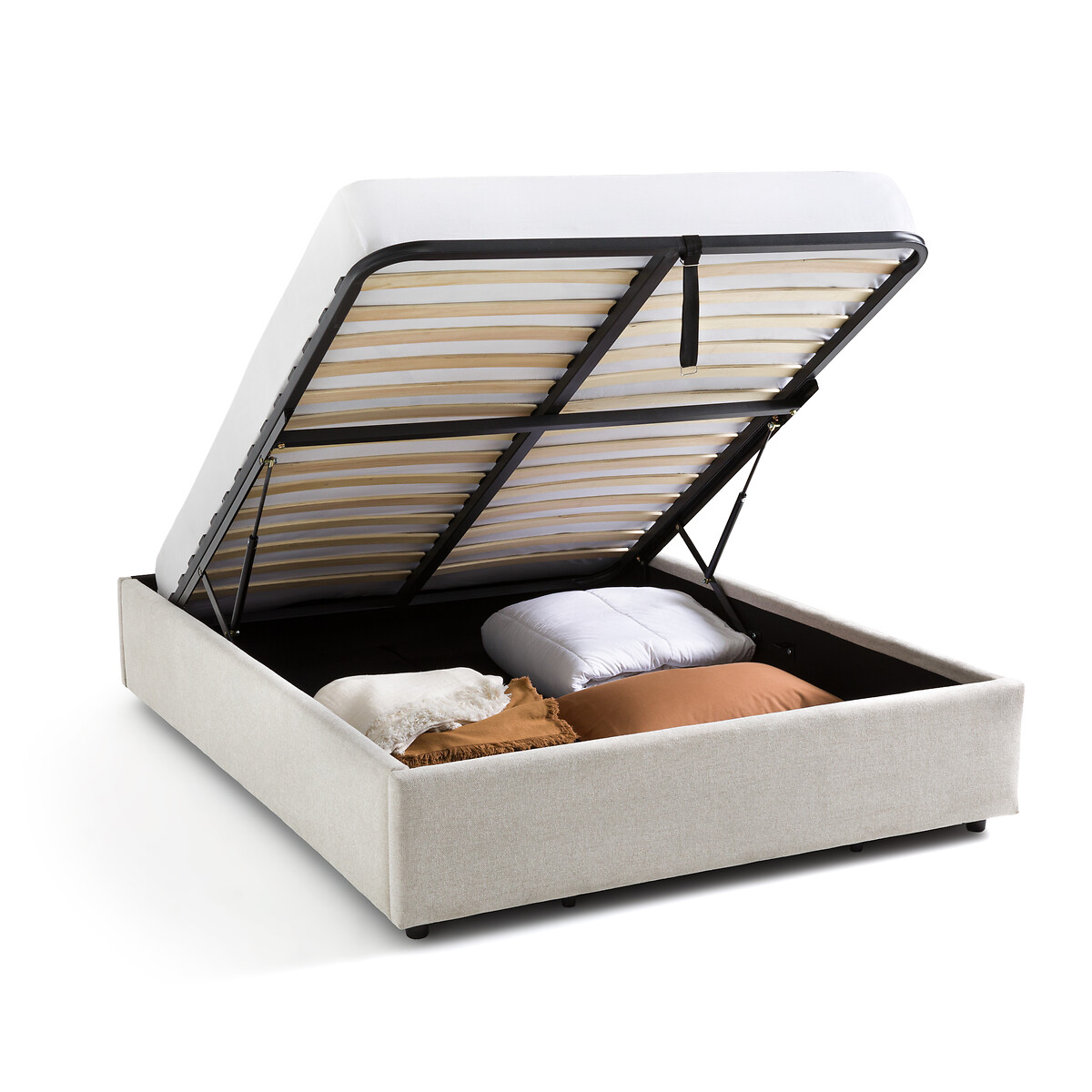 Кровать С реечным дном и ящиком внутри Papilla 160 x 200 см бежевый LaRedoute, размер 160 x 200 см - фото 3