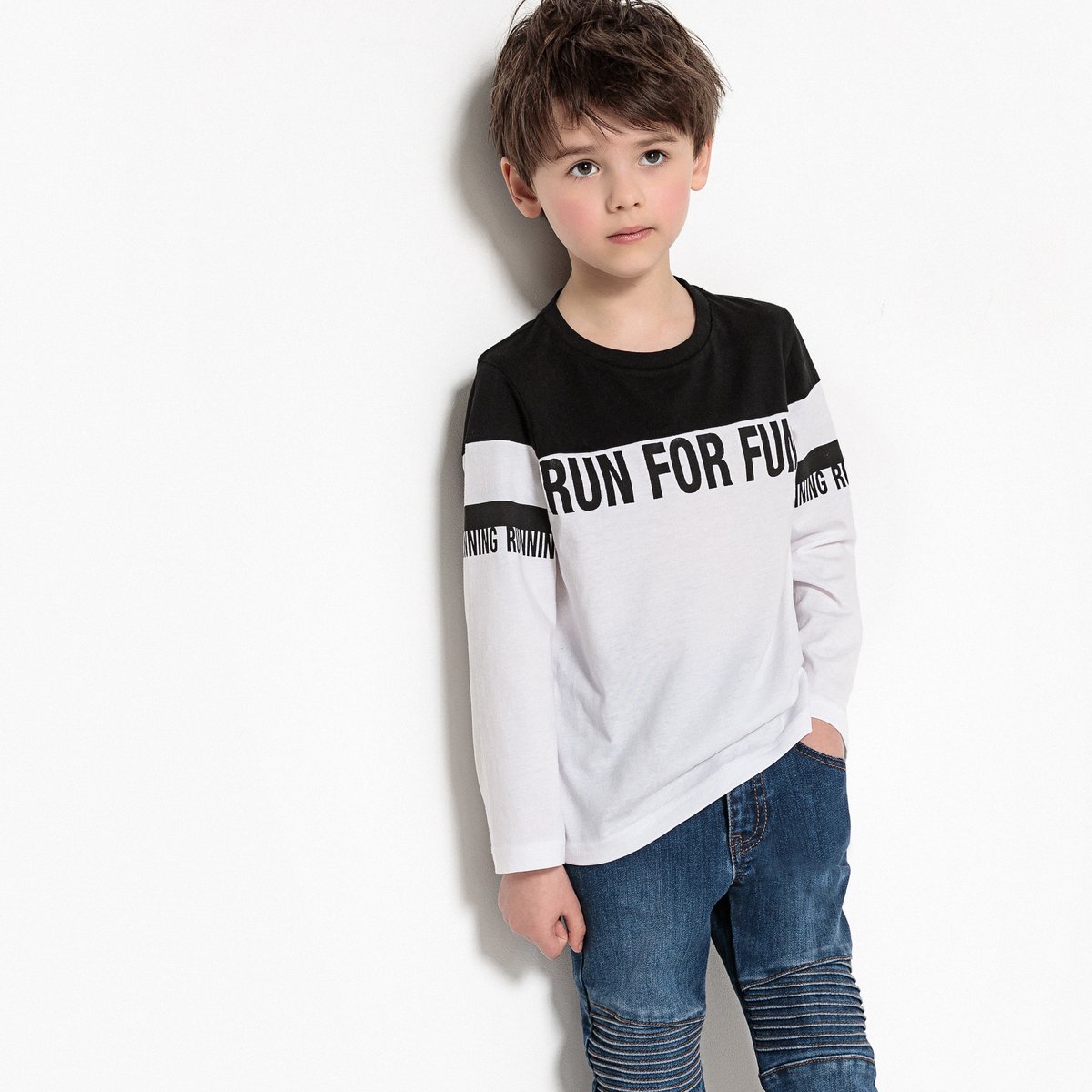 

Футболка с длинными рукавами, 3-12 лет