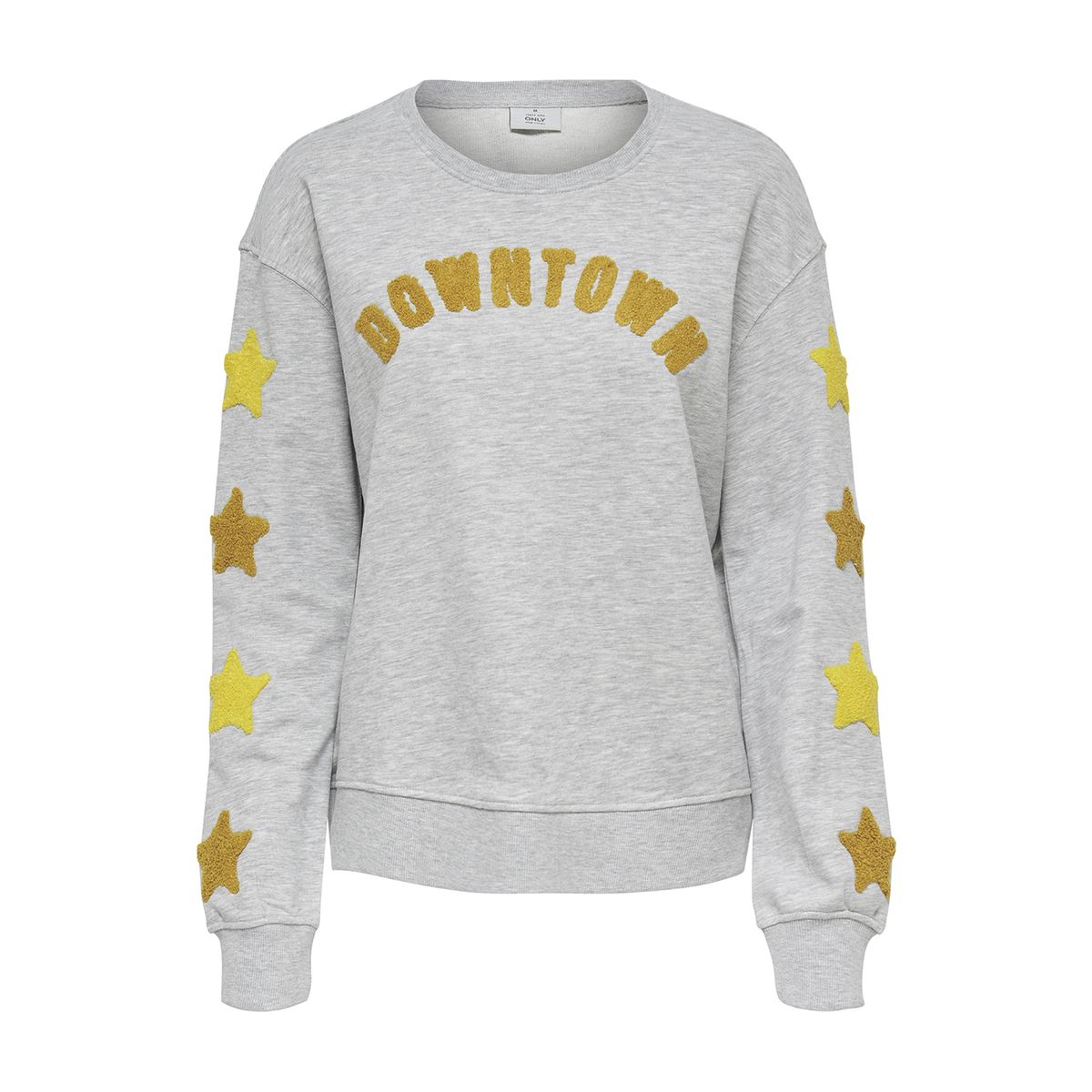 Sweat col rond imprimé devant
