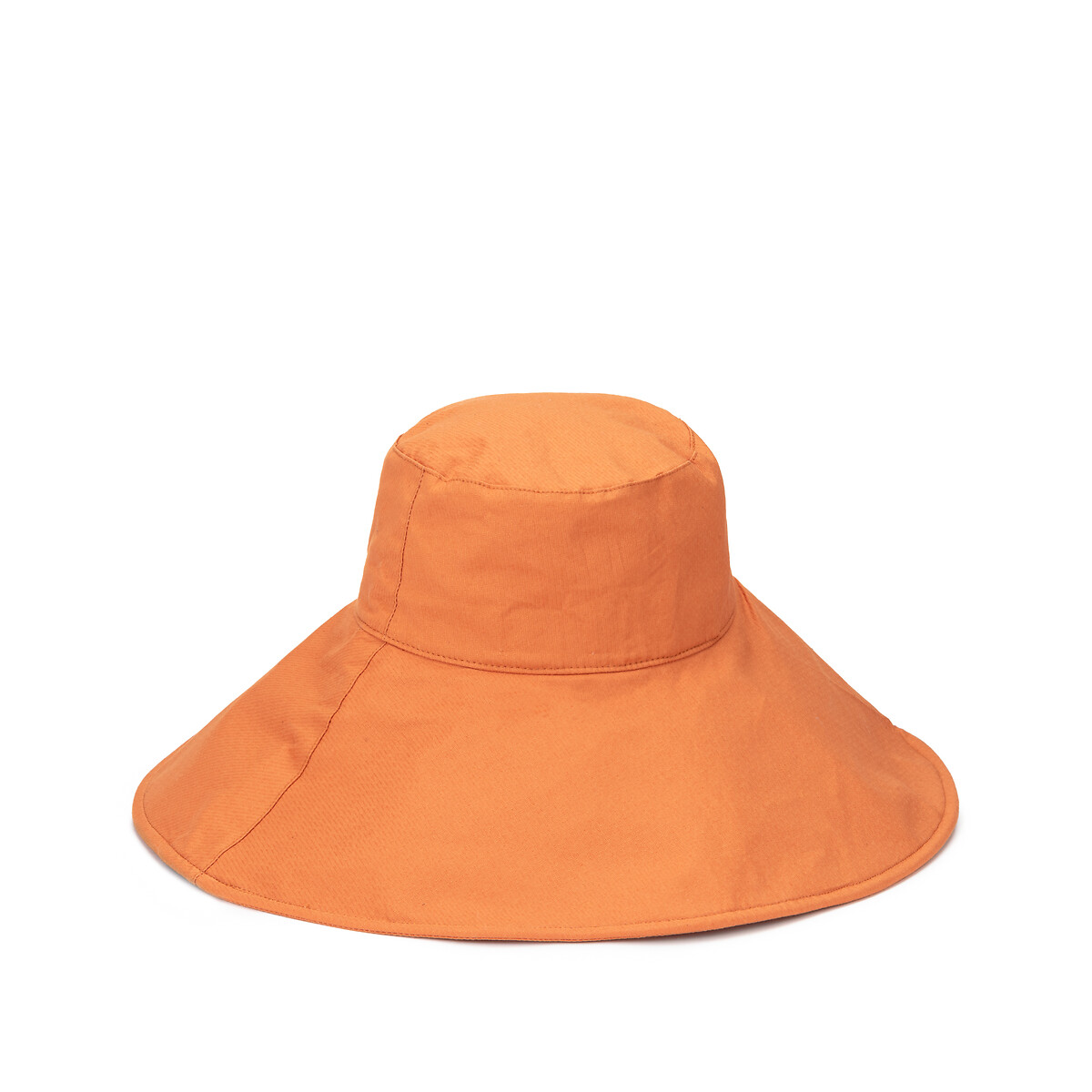 Шляпа-боб LA REDOUTE COLLECTIONS Широкополая UNI оранжевый, размер UNI