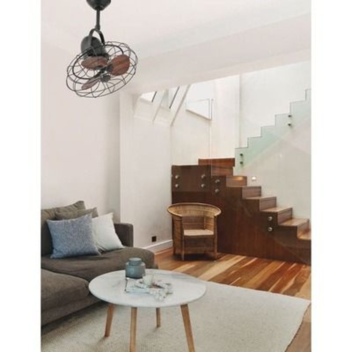 Ventilateur de Plafond et mural Keiki 43cm Brun Marron - FARO - 33715