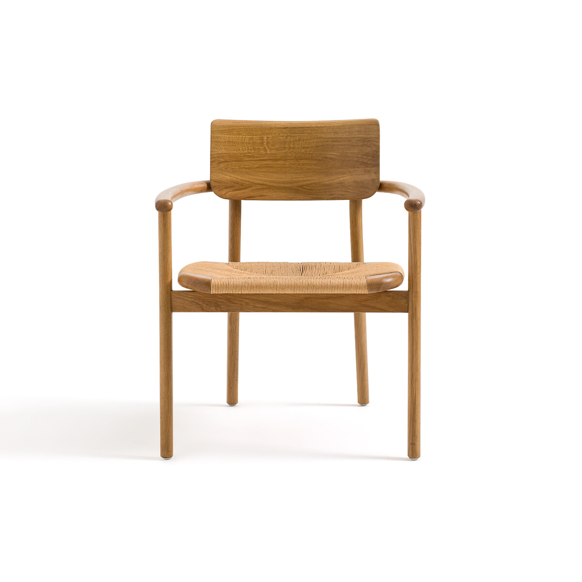 Кресло LA REDOUTE INTERIEURS Из массива дуба с плетением Pipo единый размер каштановый - фото 2