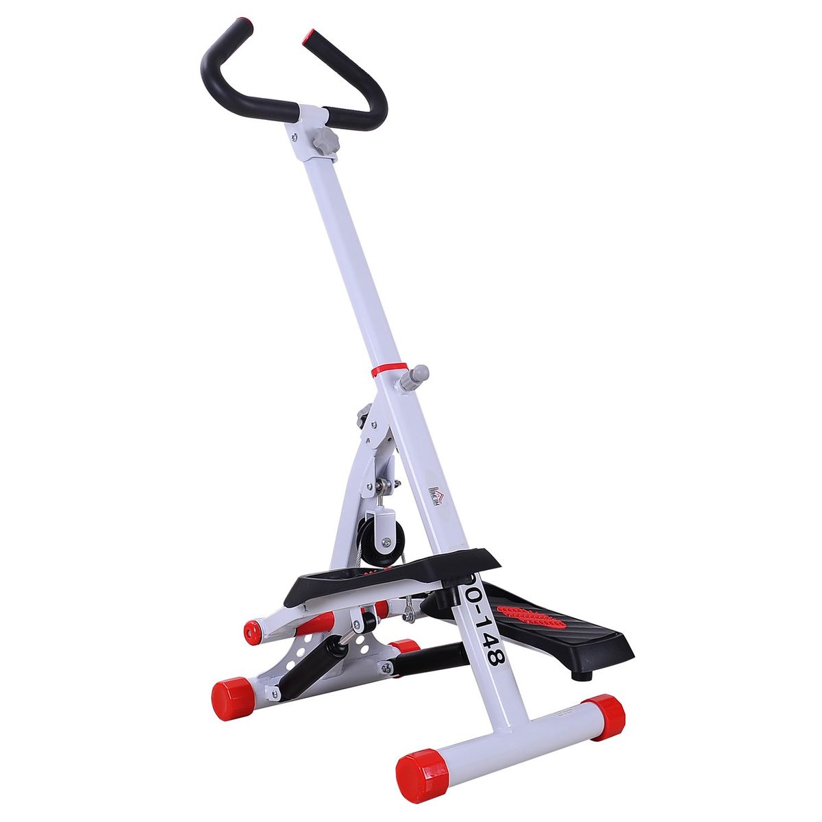 Mini stepper guidon pliable hauteur réglable compteur blanc rouge