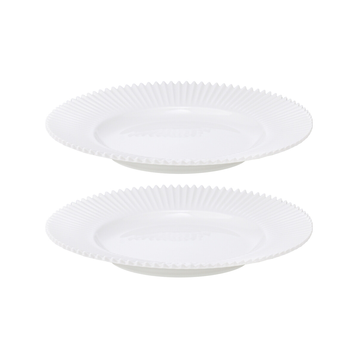 Набор из двух тарелок белого цвета из коллекции Edge 21см единый размер белый