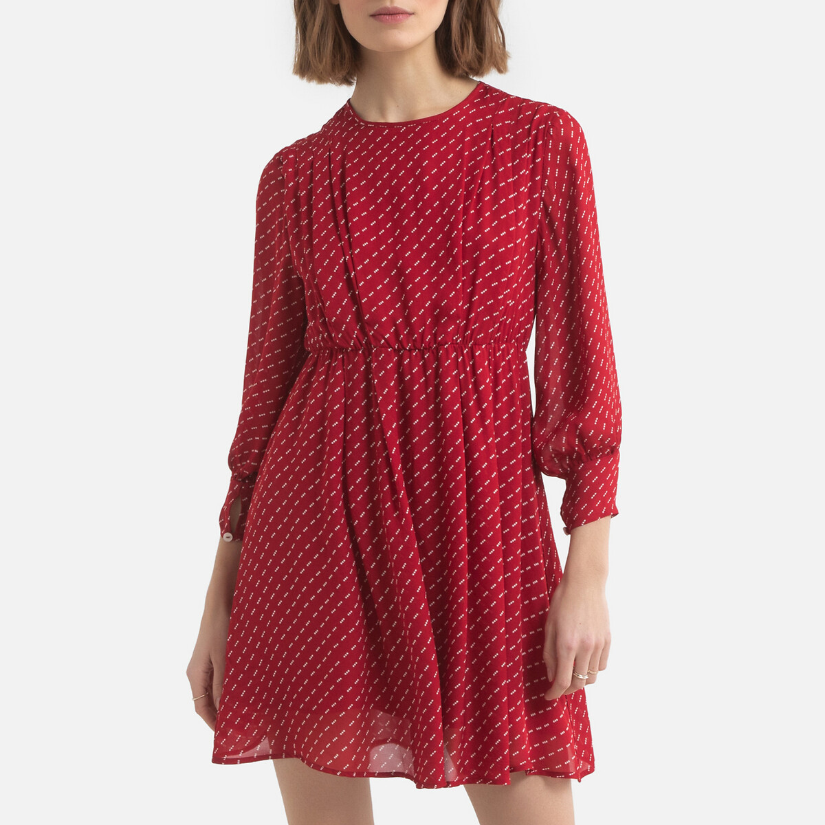 Платье С V-образным вырезом короткое ABOODI M красный