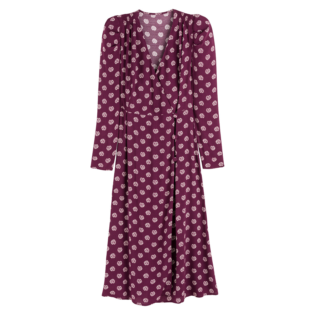 Платье LA REDOUTE COLLECTIONS Платье Длинное расклешенное из трикотажа джерси 44 фиолетовый, размер 44 - фото 5