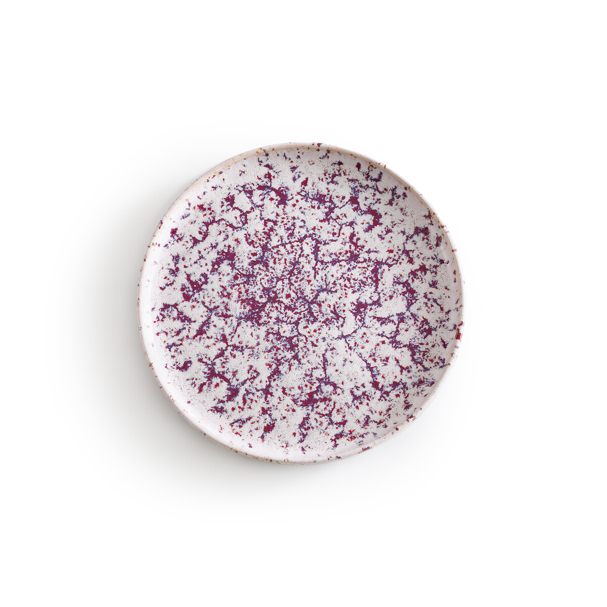 Комплект из четырех десертных тарелок из глазурованной керамики Hortensia единый размер белый